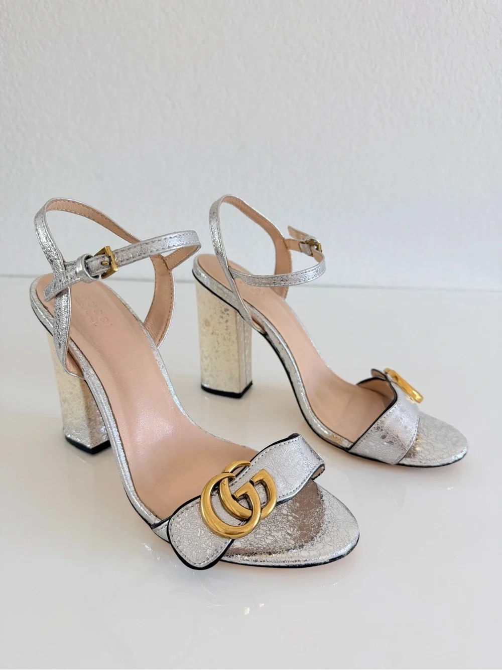 Gucci shimmering silver